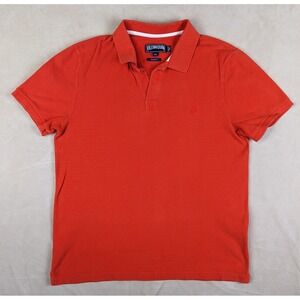 Vilebrequin Medium Mens Shirt Polo Regular Fit Orange Casual
